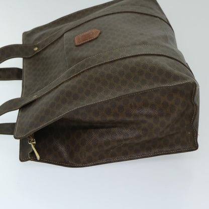 Luxury CELINE Macadam Canvas Tote Bag PVC Leather Brown  69630