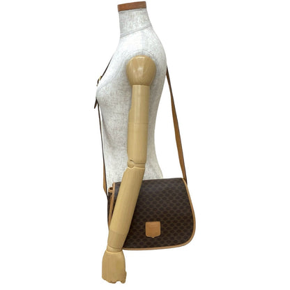 CELINE Shoulder Bag leather Brown