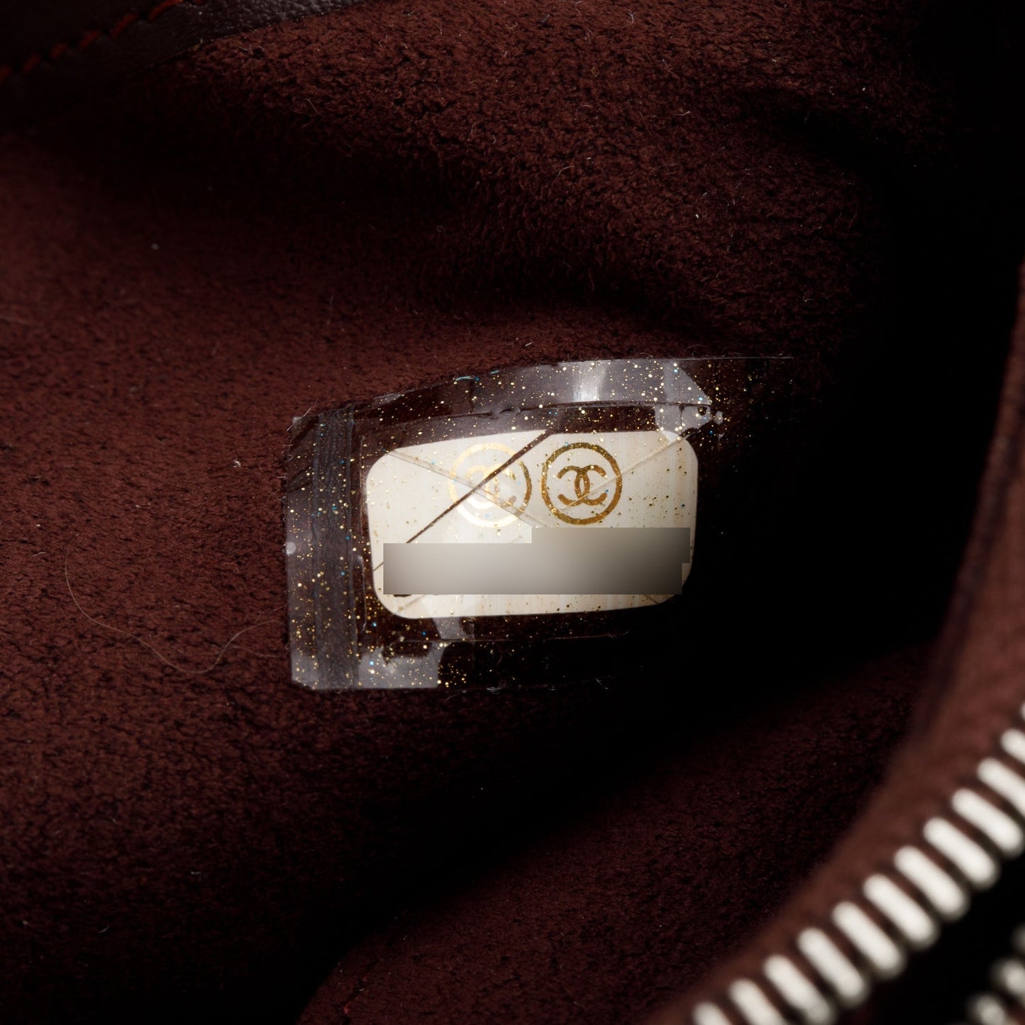 Chanel Black Caviar Quilted CC Phone Pouch