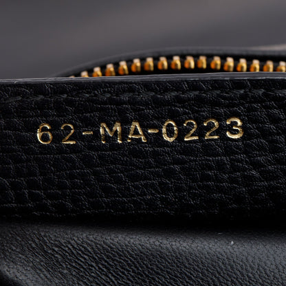 Christian Dior 2023 Black Supple Cannage Calfskin Medium Dior Caro Bag