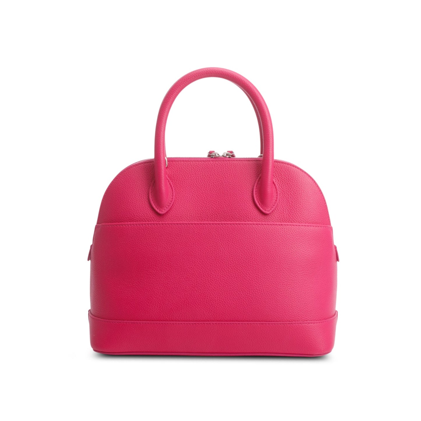Balenciaga Pink Signature Grained Calfskin Logo S Ville Top Handle Bag