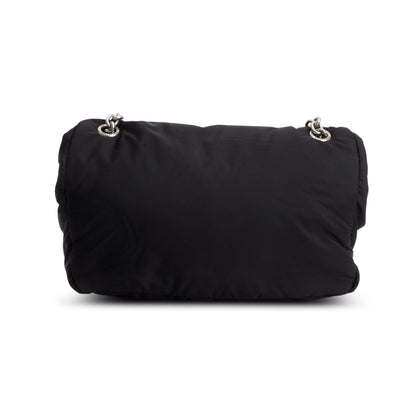 Balenciaga Black Nylon Mini Monaco BB Shoulder Bag