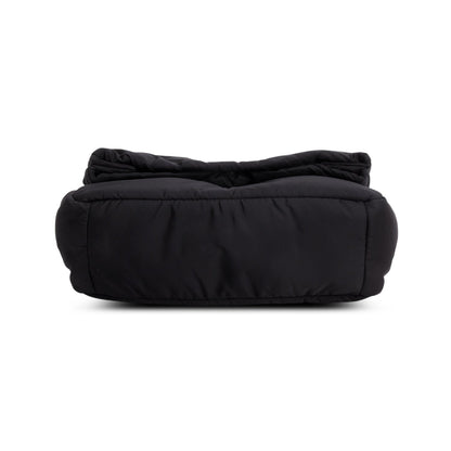 Balenciaga Black Nylon Mini Monaco BB Shoulder Bag