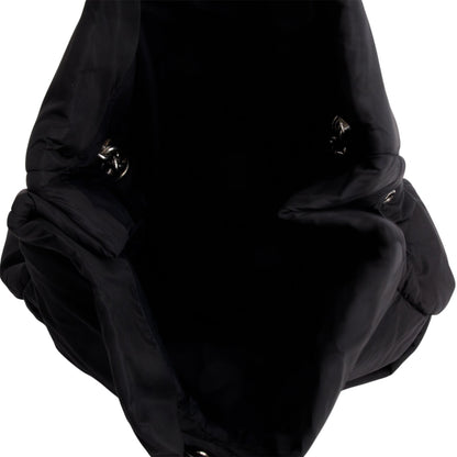Balenciaga Black Nylon Mini Monaco BB Shoulder Bag