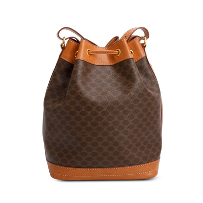 Celine Vintage Triomphe Macadam Bucket Bag