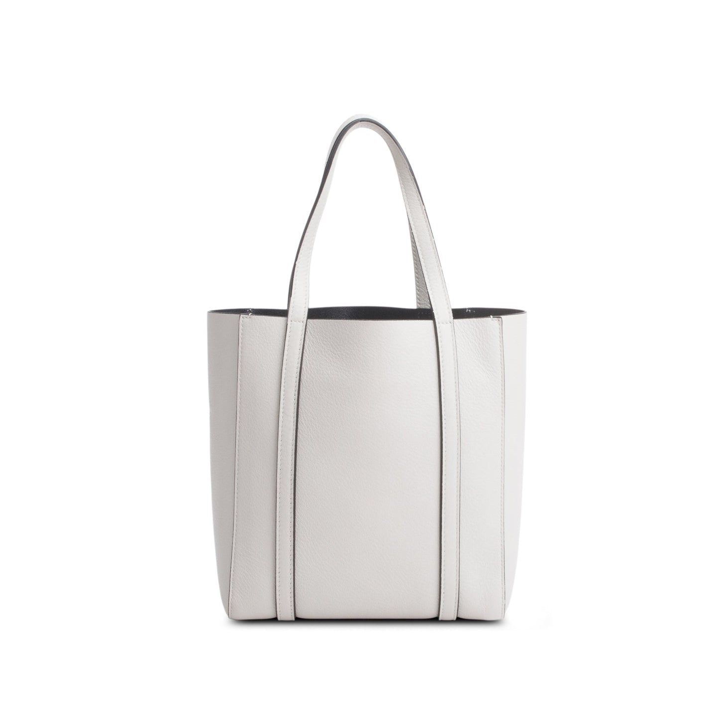 Balenciaga White Smooth Calfskin Logo XXS Everyday Tote