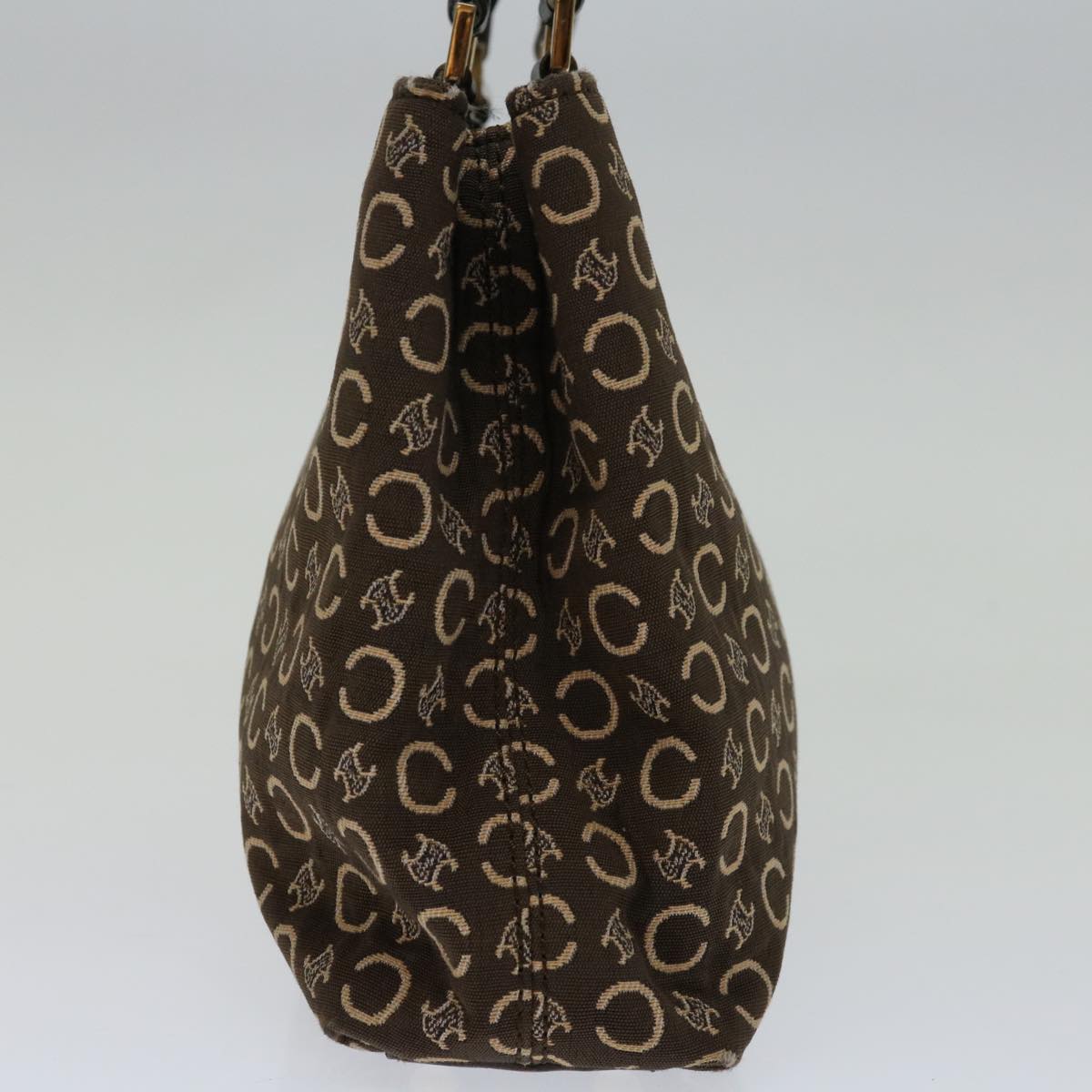 Luxury CELINE C Macadam Canvas Hand Bag Brown  69886