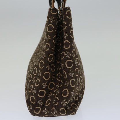 Luxury CELINE C Macadam Canvas Hand Bag Brown  69886