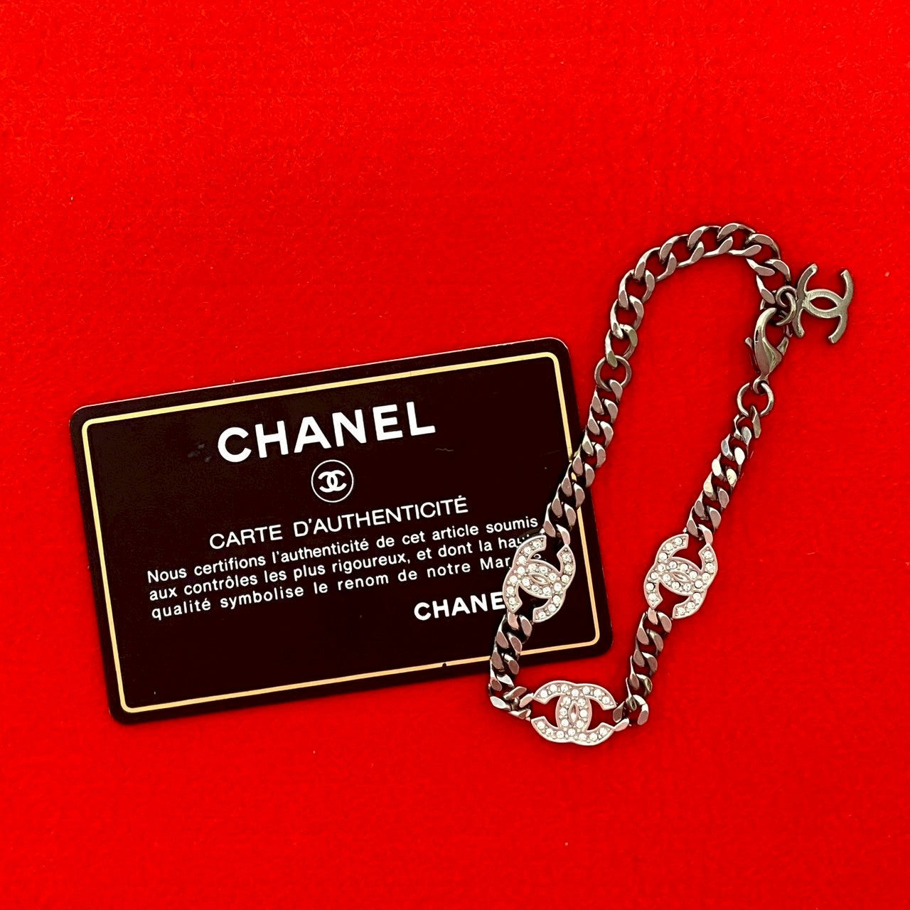CHANEL bracelet metal Silver