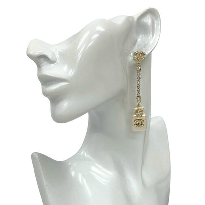 CHANEL Pierce Gold Plated gold Perfume Bottle Swing Pierce