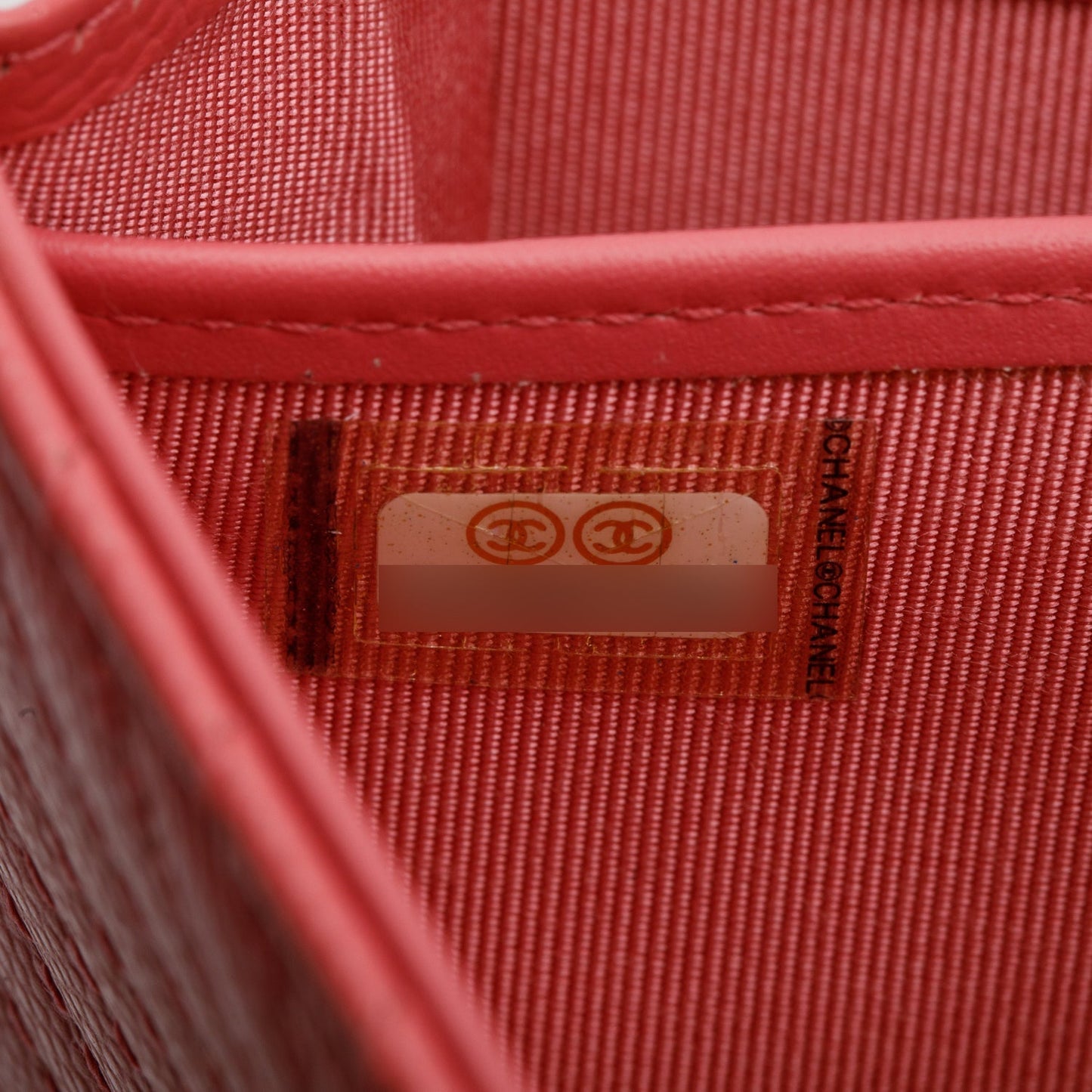 Chanel Pink Chevron Caviar Leather Classic Long Flap Wallet