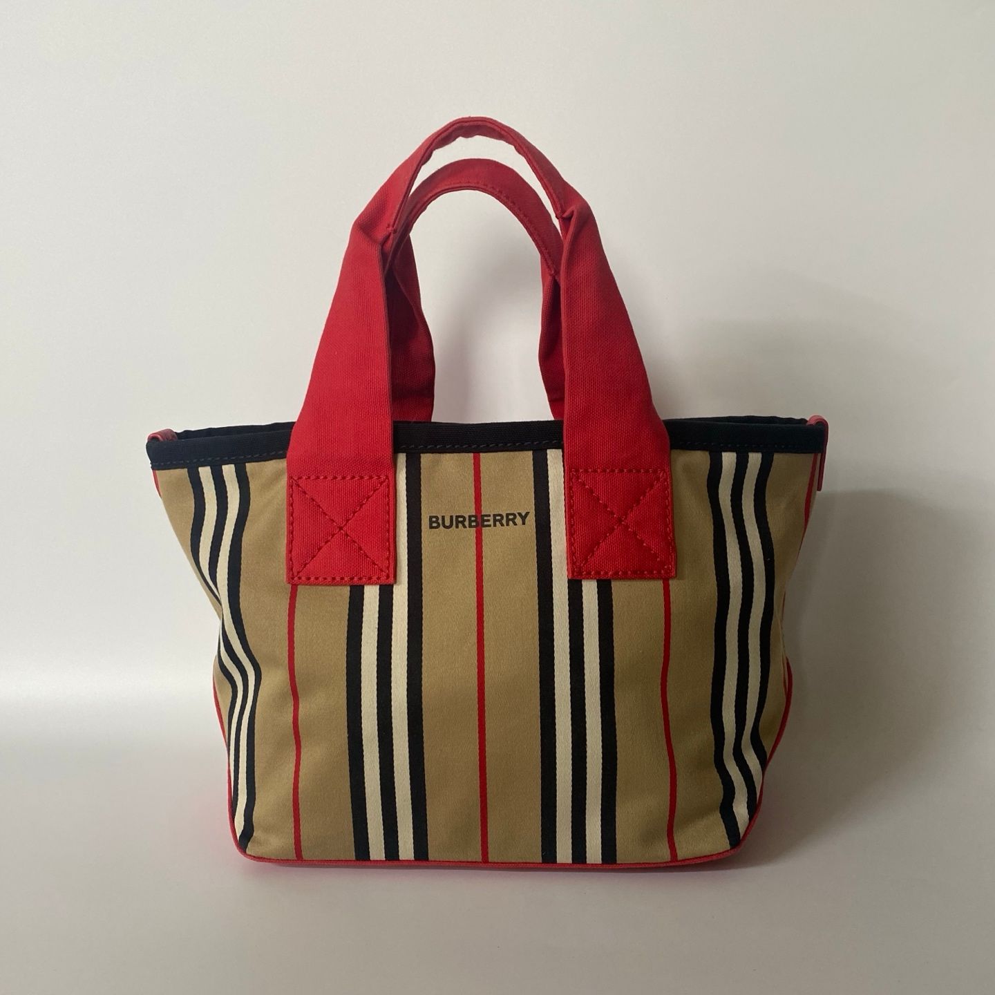 Luxury Burberry Girls' Icon Stripe Canvas Tote Bag - NG102740
