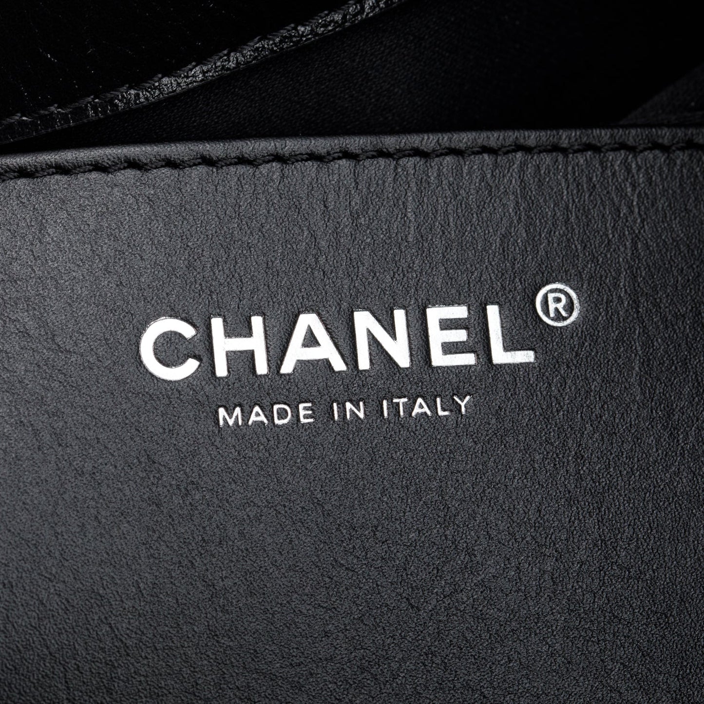 Chanel Black Grained Lambskin Medium 25 Handbag