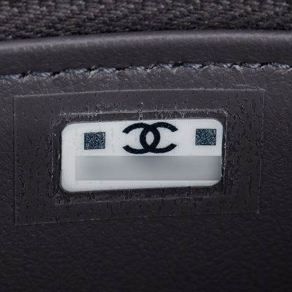 Chanel 2025 Grey Caviar Top Handle Long Vanity