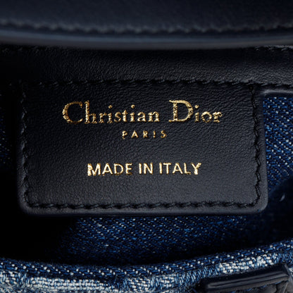 Christian Dior 2024 Blue Denim Dior Oblique Jacquard Saddle Bag