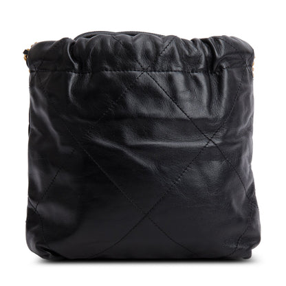 Chanel Black Quilted Shiny Calfskin Mini 22