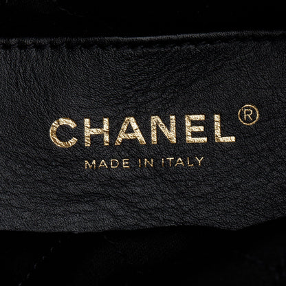 Chanel Black Quilted Shiny Calfskin Mini 22