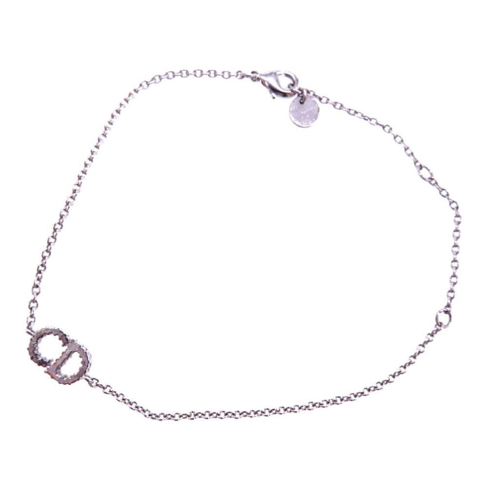 Christian Dior bracelet Metal, Rhinestone Silver Claire Dee Lune Women