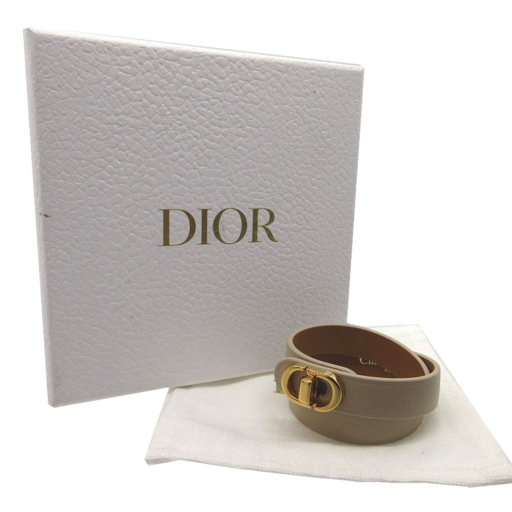 Dior bracelet leather beige 2 bracelets 30 Montaigne Women S