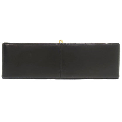 CHANEL Shoulder Bag lambskin black Diana 25 Medium Matelasse COCO Mark