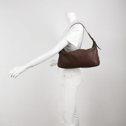 CELINE Romy Medium Hickory Brown Calfskin Leather Shoulder Bag