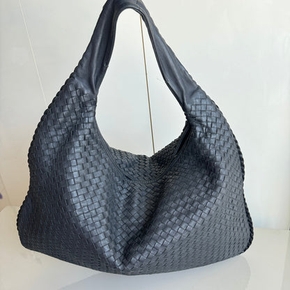 Bottega Veneta Veneta Hobo Large Black 54cm Lambskin Leather
