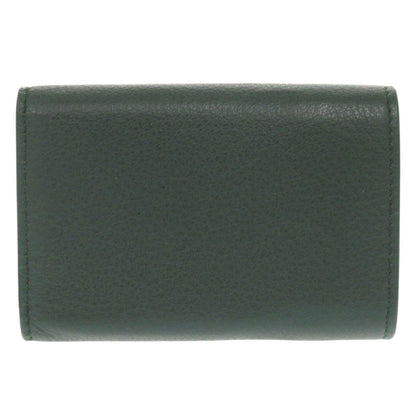 BALENCIAGA Tri-fold wallet 391446 leather green Paper mini wallet