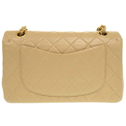 CHANEL Shoulder Bag A01113 lambskin beige Matelasse 23 Double Flap COCO Mark Women