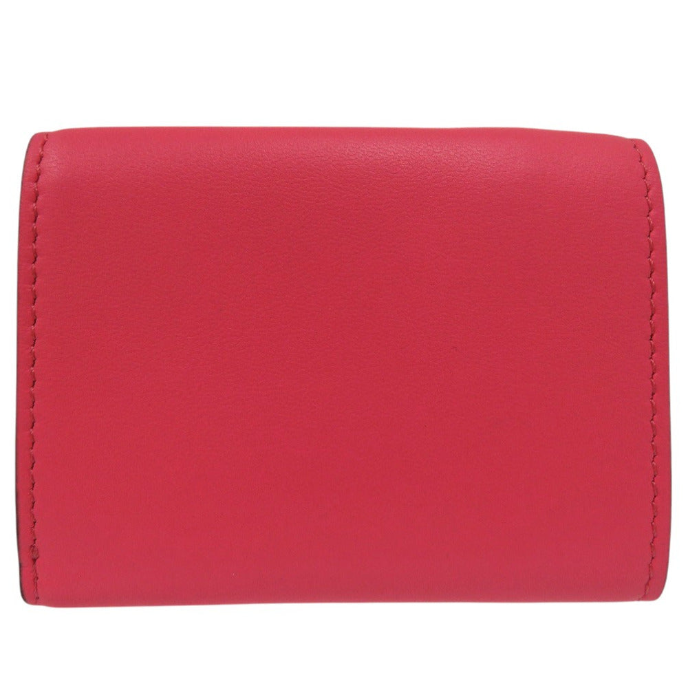 FENDI Tri-fold wallet 8M0395 leather pink Baguette Micro Women
