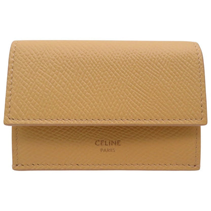 CELINE Tri-fold wallet 10E60 3BEL 11PO Calfskin yellow Folded Compact Wallet in Calfskin Yellow 10E60 3BEL 11PO Women