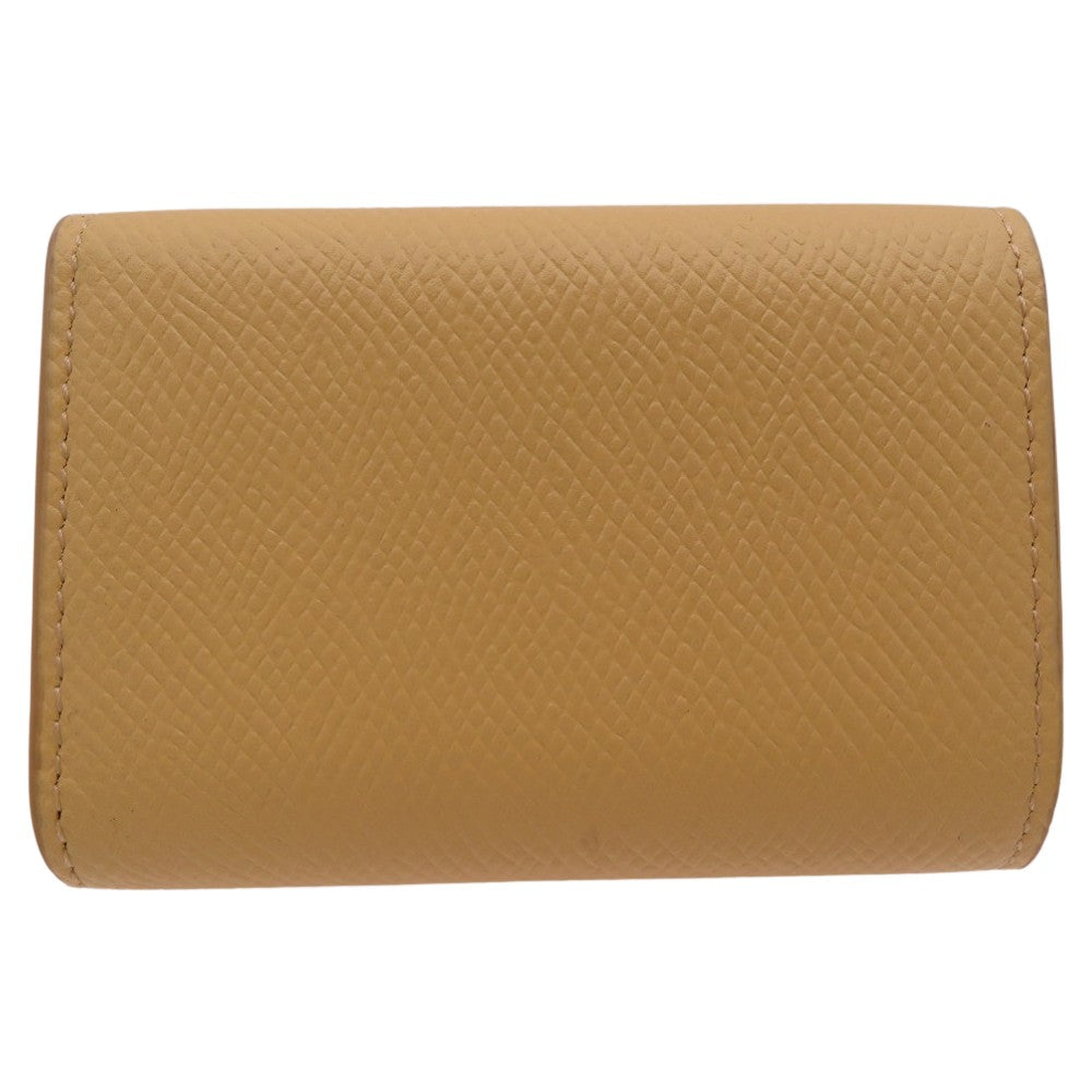 CELINE Tri-fold wallet 10E60 3BEL 11PO Calfskin yellow Folded Compact Wallet in Calfskin Yellow 10E60 3BEL 11PO Women