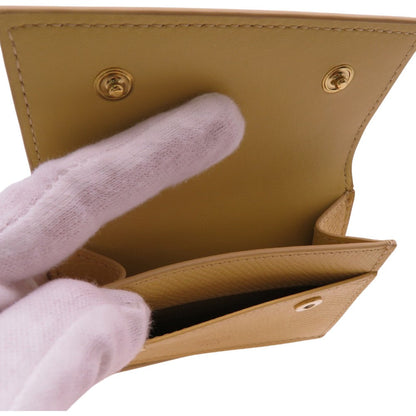 CELINE Tri-fold wallet 10E60 3BEL 11PO Calfskin yellow Folded Compact Wallet in Calfskin Yellow 10E60 3BEL 11PO Women