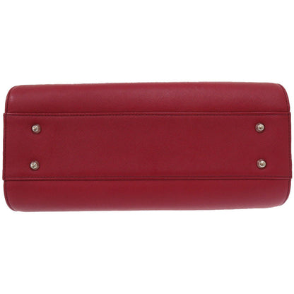 BURBERRY Handbag leather Red Nova Check Women