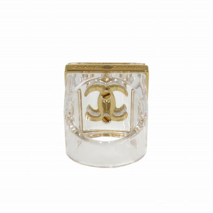 CHANEL Ring plastic gold COCO Mark Women