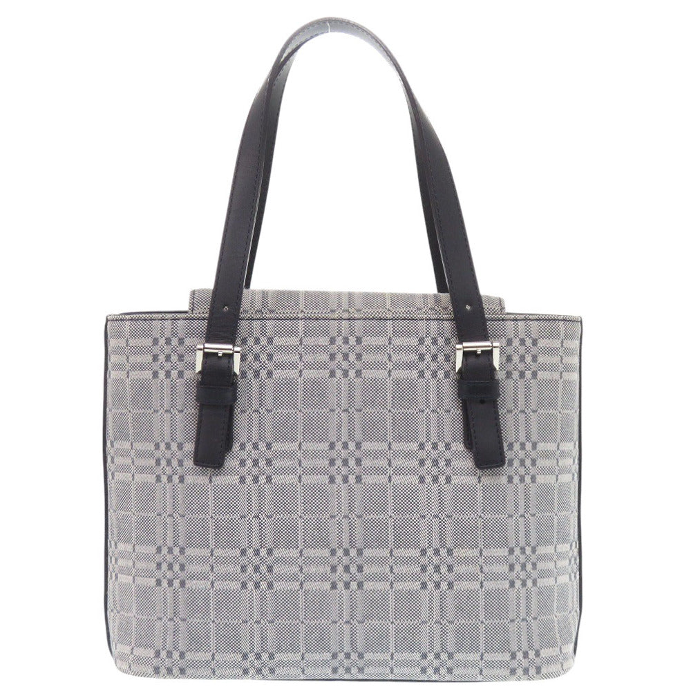 BURBERRY Handbag Canvas, Leather gray Women