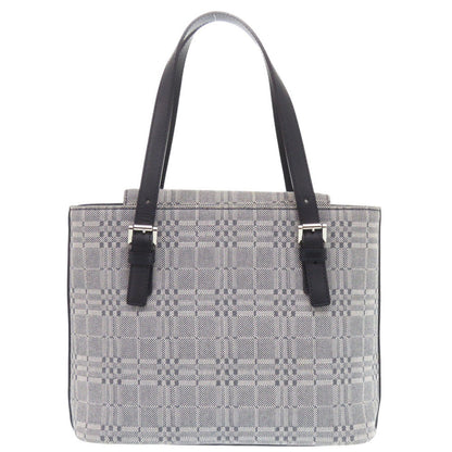BURBERRY Handbag Canvas, Leather gray Women