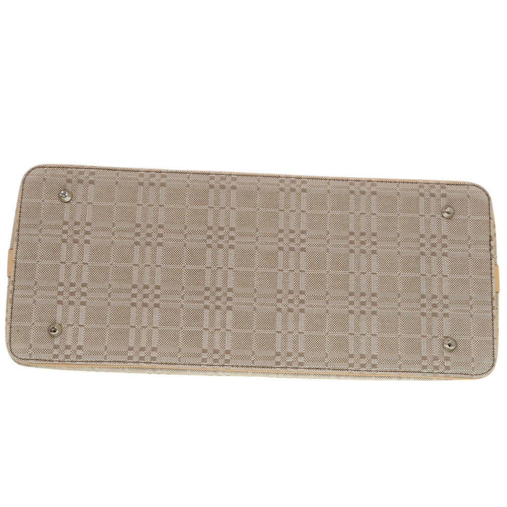 BURBERRY Handbag Canvas, Leather beige Women