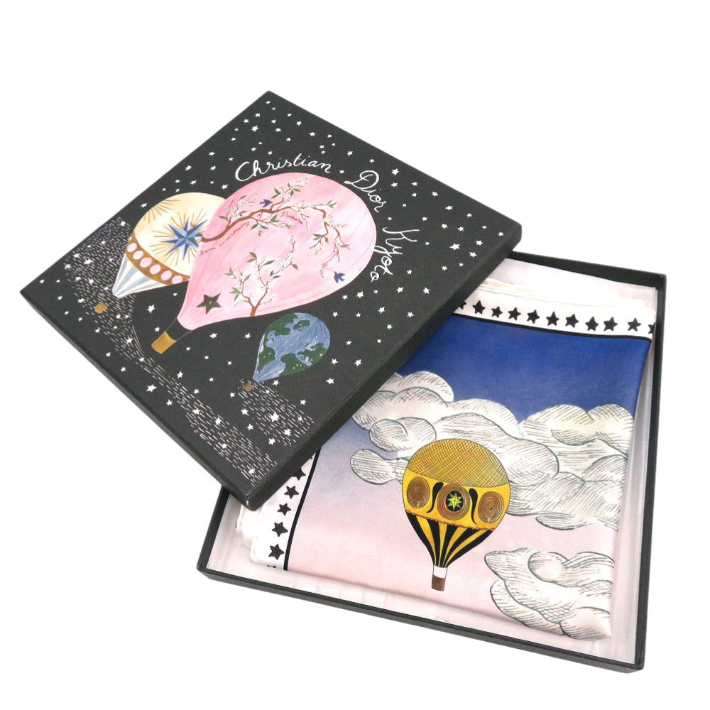 Christian Dior scarf silk blue balloon Women