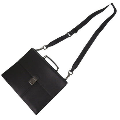 BURBERRY Business bag leather black 2WAY unisex(Unisex)