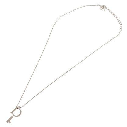Dior Necklace metal Silver D key Women