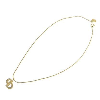 Christian Dior Necklace Rhinestones, Gold Plated gold logo rhinestone Women