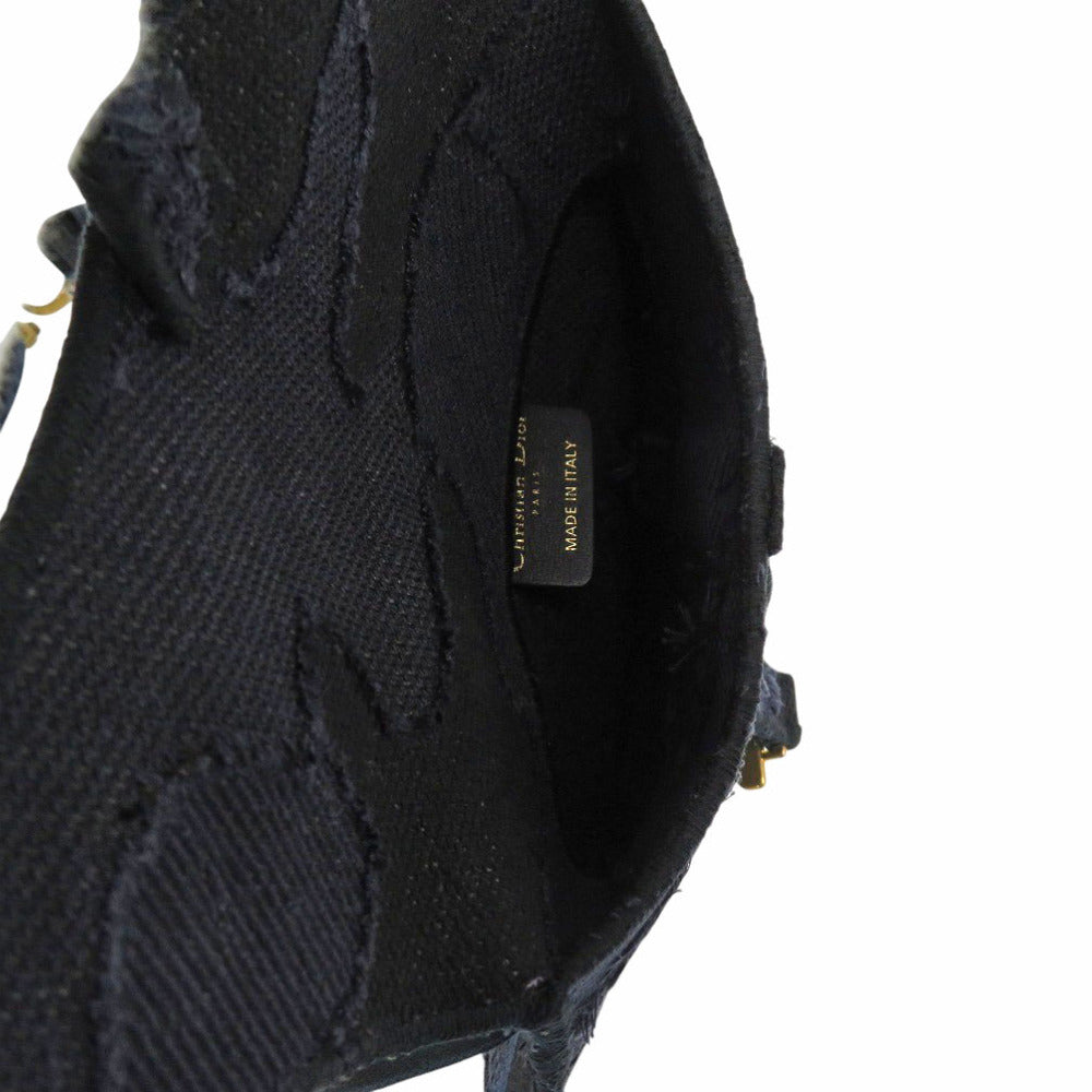 Christian Dior Waist bag canvas Navy Saddle bag Women