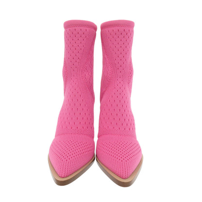 FENDI boots knit pink short boots Women 36