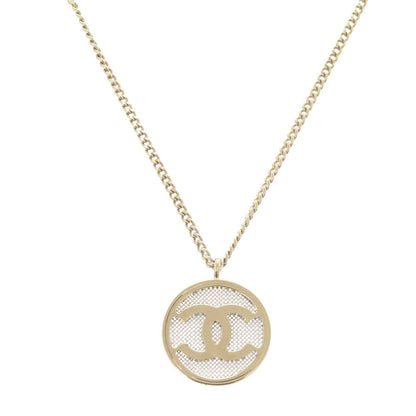 CHANEL Necklace Gold Plated gold