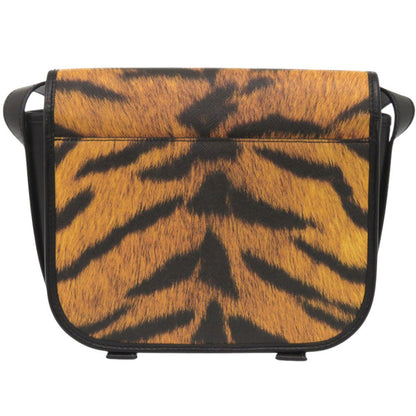 BURBERRY Shoulder Bag leather black Leopard Women