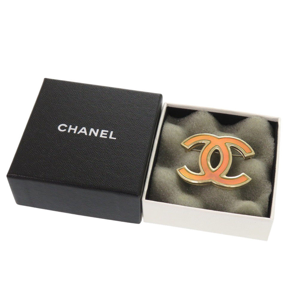 CHANEL Brooch B12P Gold Plated gold COCO Mark
