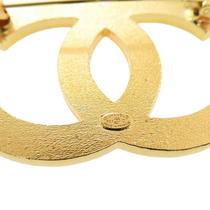 CHANEL Brooch metal gold Bicolor COCO Mark