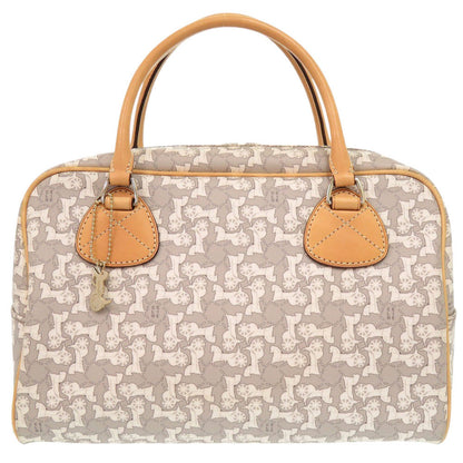 CELINE Handbag PVC, Leather gray Sulky Carriage Pattern Women