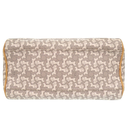 CELINE Handbag PVC, Leather gray Sulky Carriage Pattern Women