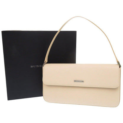 BURBERRY Handbag leather beige With logo Women